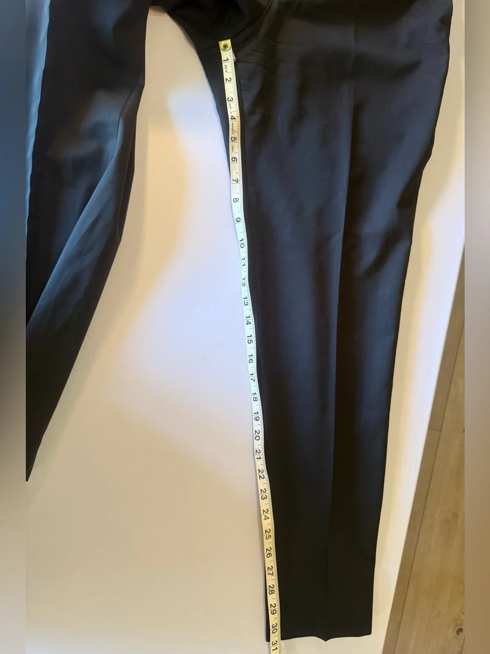 Banana Republic Marzotto Super 120S Wool Dress Pants Men's 34 X32 Black Slim Fit